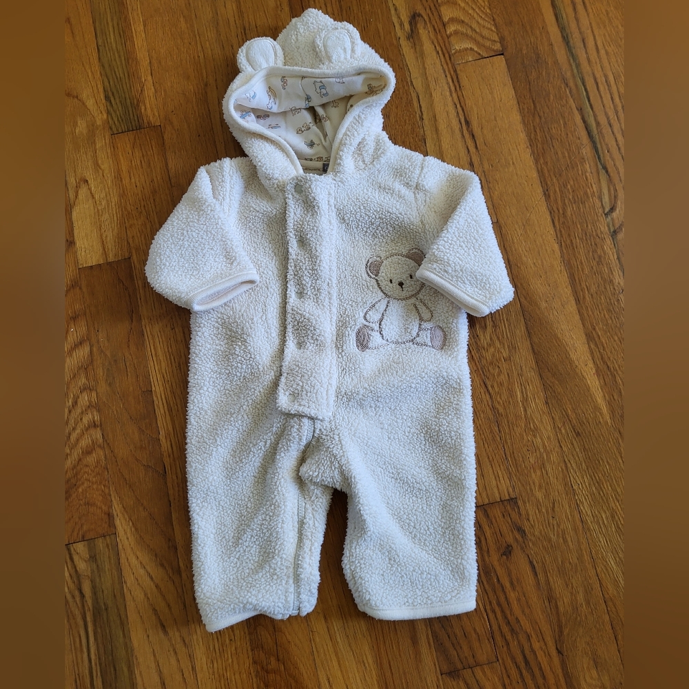 Carter's‎ Infant Baby One Piece Zip Up Bunting Hooded Bear 6 Months Baby Infant